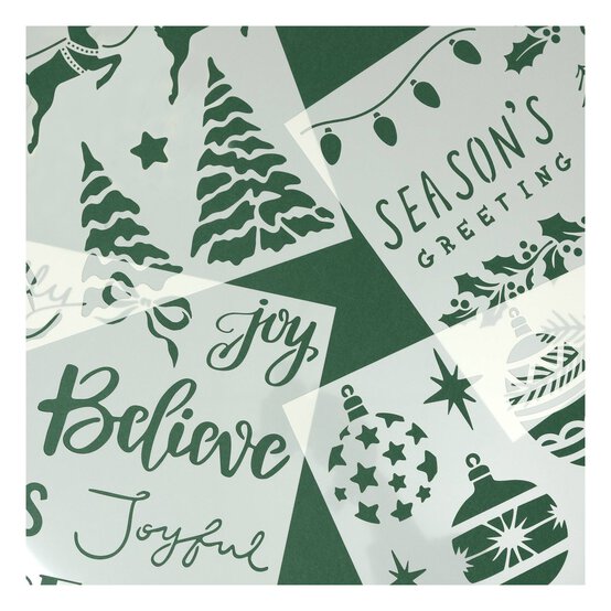 Christmas Stencils 4 Pack image number 1