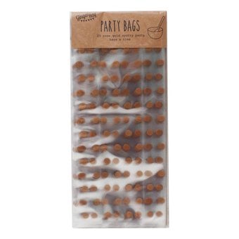 Ginger Ray Rose Gold Spot Treat Bags 25 Pack image number 2