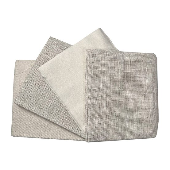 Natural Linen Fat Quarters 4 Pack