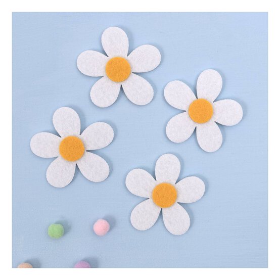Felt Daisies 4 Pack