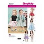 Simplicity Vintage Doll Outfit Sewing Pattern 8072 image number 1