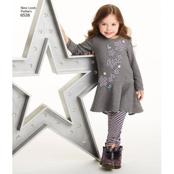 New Look Child's Leggings and Dress Sewing Pattern 6538 image number 4