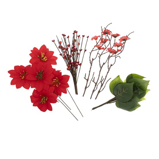 Christmas Floral Accessories Pack image number 3