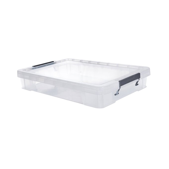 Whitefurze Allstore 12 Litre Clear Storage Box Hobbycraft