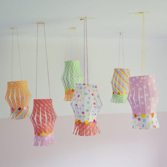 How to Make Patterned Paper Lanterns image number 1