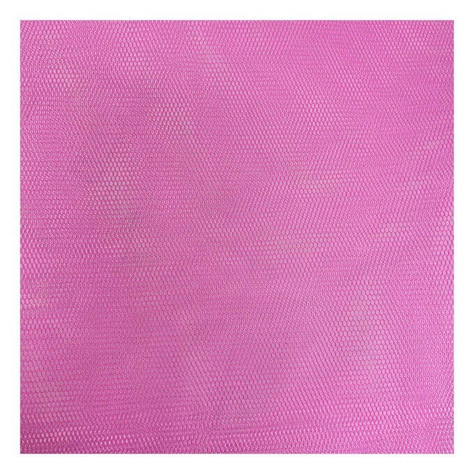 Fluorescent Pink Nylon Dress Net Fabric by the Metre image number 1
