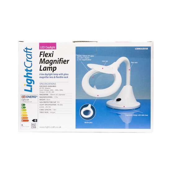 Lightcraft LED Compact Flexi Magnifier Lamp image number 1