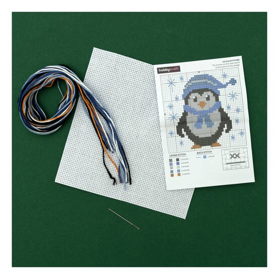 Penguin Mini Cross Stitch Kit  image number 2
