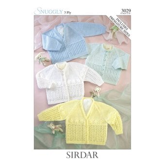 Sirdar Snuggly 3 Ply Cardigans Pattern 3029