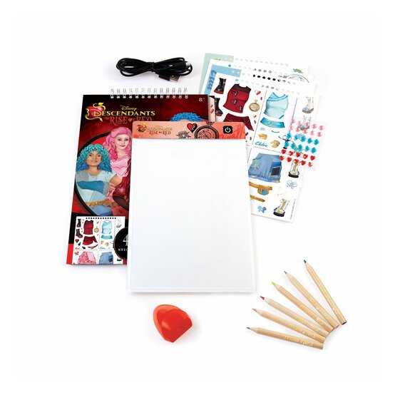 Disney Descendants Rise of Red LED Light Board Fashion Sketching Set image number 4