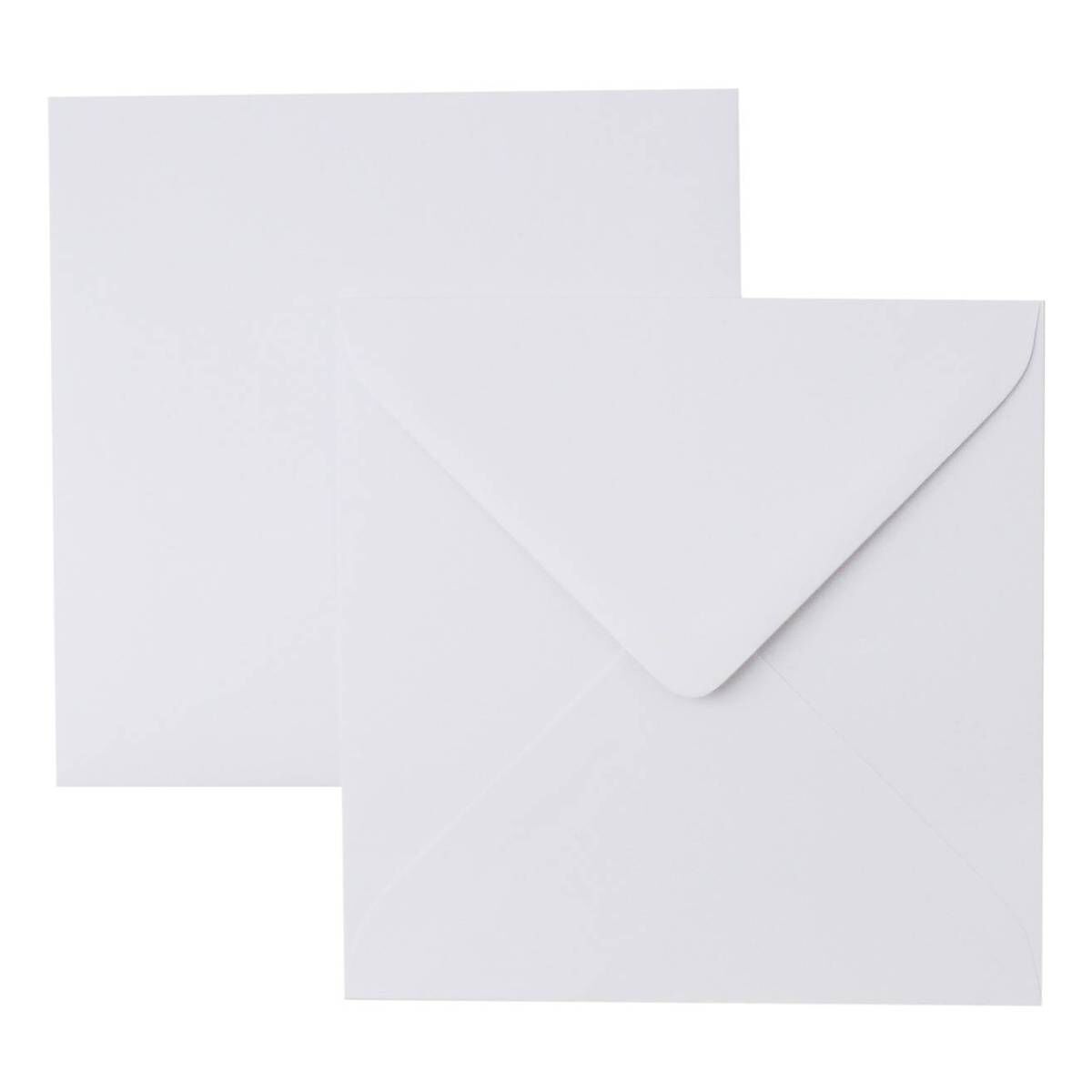 White Envelopes 6 x 6 Inches 50 Pack Hobbycraft