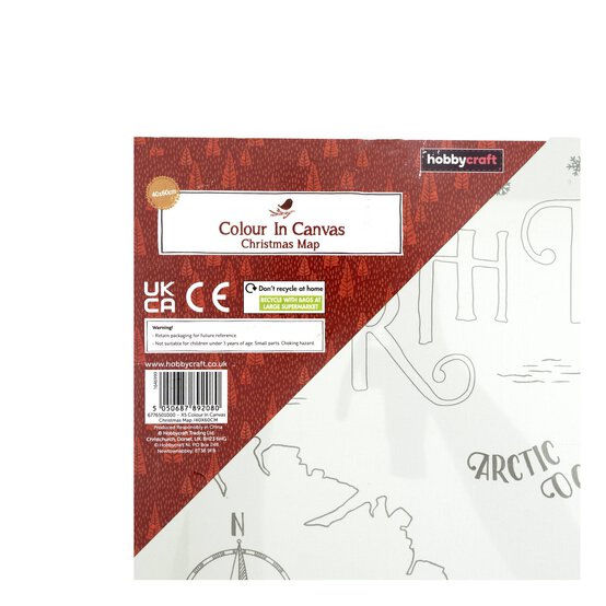 Christmas Map Colour-in Canvas image number 4