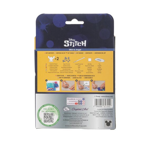 Disney Stitch Crystal Art Mag Buddies Set 2 Pack image number 5