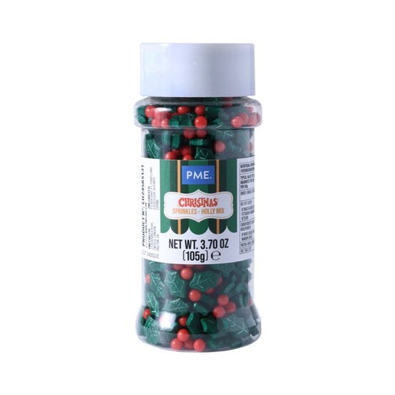 PME Holly Sprinkles Mix 105g image number 1