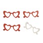 Red Heart Sunglasses Card Toppers 4 Pack image number 3