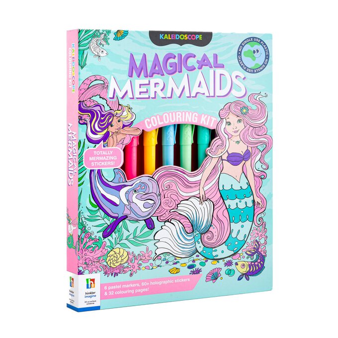 Kaleidoscope Magical Mermaids Colouring Kit image number 1