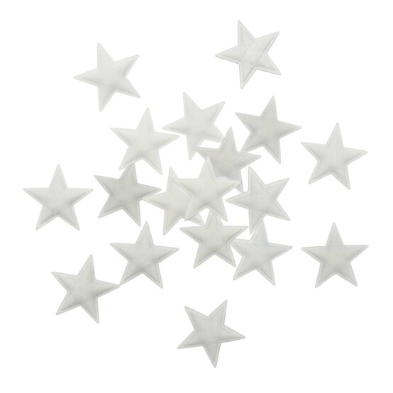 White Metal Stars 20 Pack  image number 1