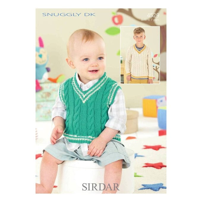 Sirdar Snuggly DK Tank Top and Sweater Digital Pattern 4529 image number 1