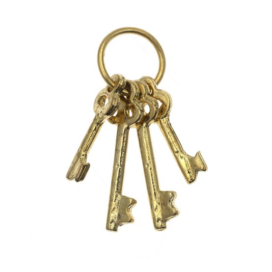 Doll’s House Brass Keys 0.5Cm