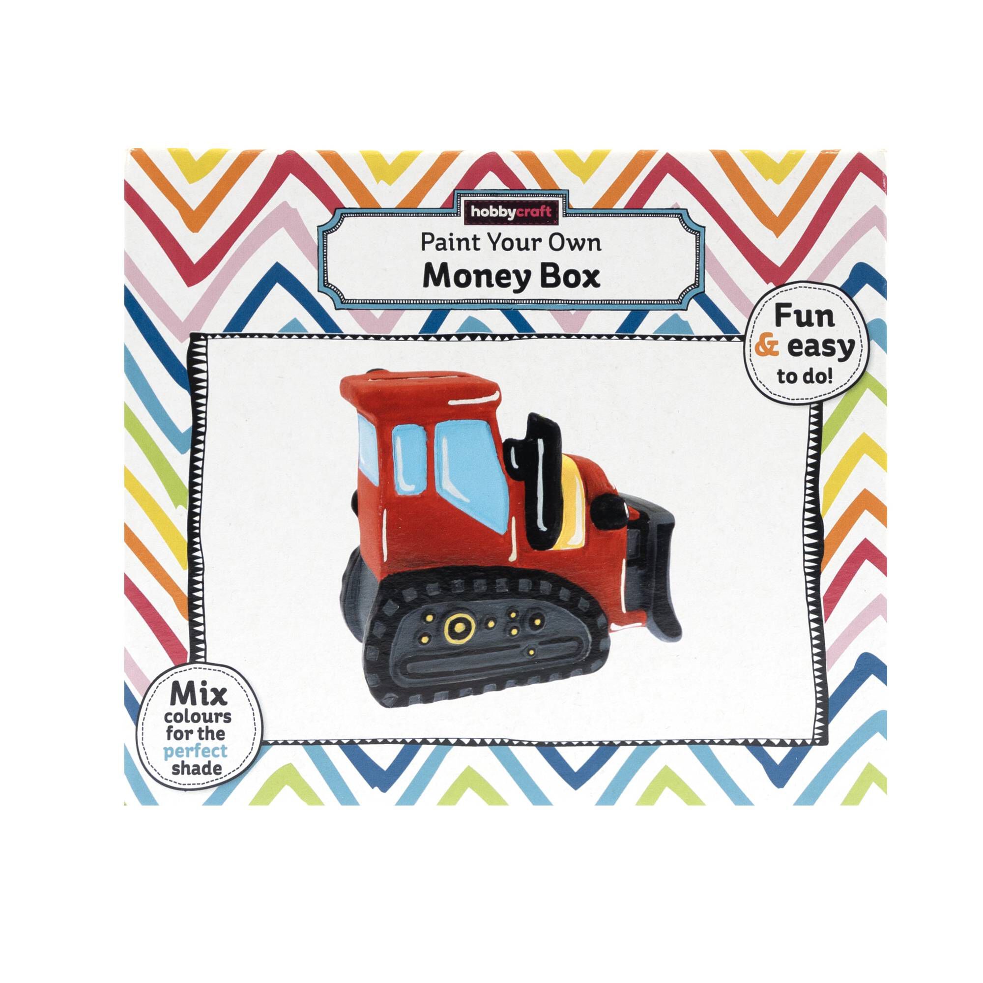 Paint Your Own Bulldozer Money Box Hobbycraft