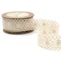 Cream Cotton Lace Ribbon 30mm x 5m image number 3
