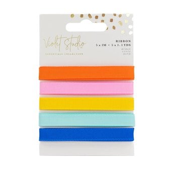 Violet Studio Bright Ribbons 1m 5 Pack