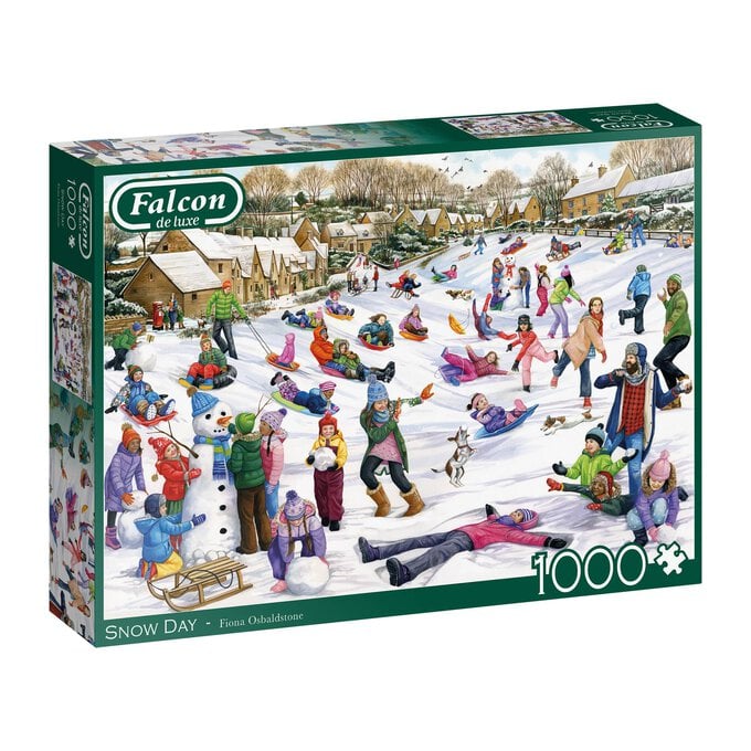 Falcon Snow Day Jigsaw Puzzle 1000 Pieces image number 1