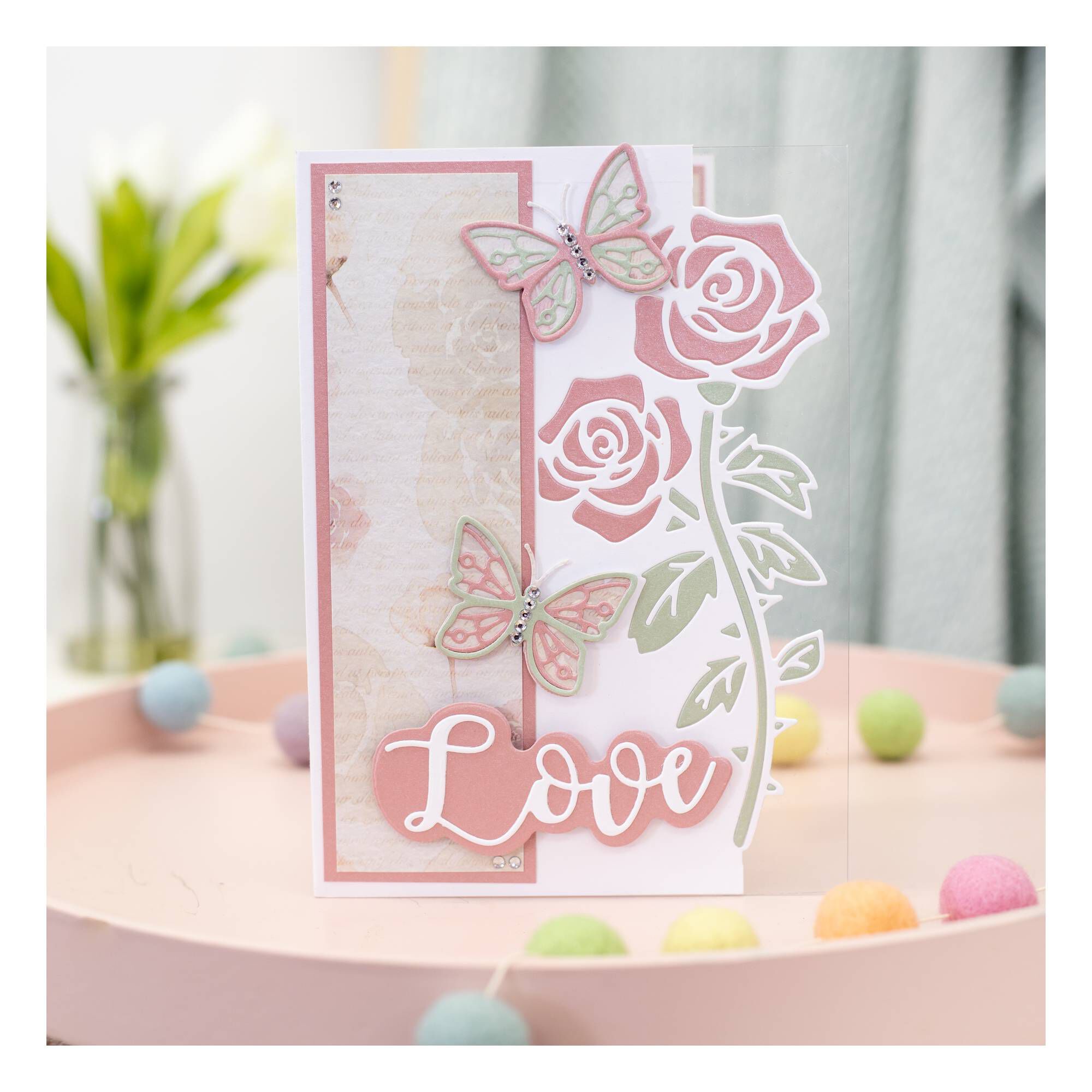 Gemini Romantic Rose Metal Cutting Die 16.3cm x 7.1cm | Hobbycraft