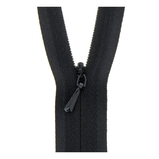 Milward Black Nylon Closed-End Concealed Zip 60cm image number 1