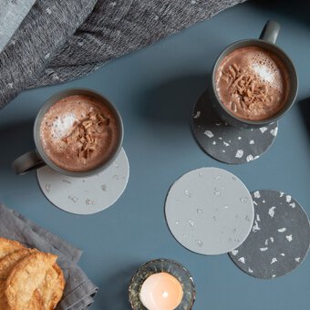 How to Make FIMO Leather-Effect Hygge Coasters