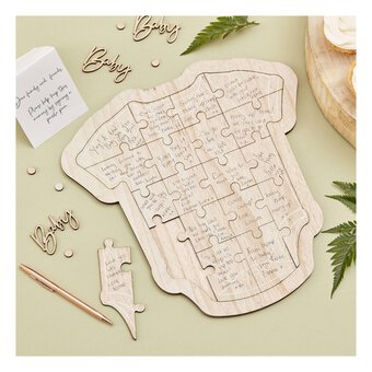 Ginger Ray Baby Shower Guest Book Puzzle 