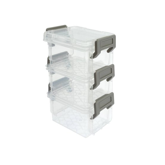Clear Storage Box 0.15L 3 Pack image number 1