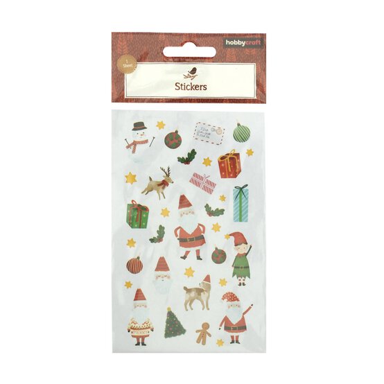 Novelty Santa Sticker Sheet image number 3