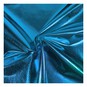 Turquoise Slinky Foil Fabric by the Metre image number 1