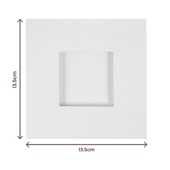 Papermania White Square Aperture Cards and Envelopes 5 x 5 Inches 10 Pack image number 3