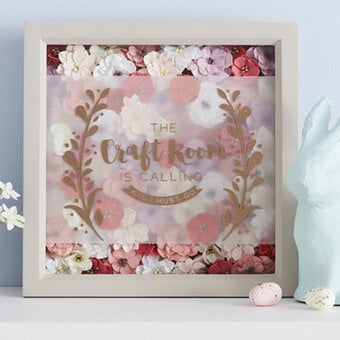 How to Make a Paper Flower Box Frame
