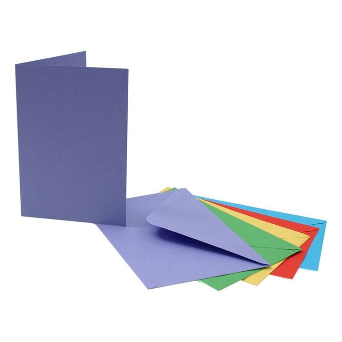 Bright C6 Cards and Envelopes 4 x 6 Inches 50 Pack image number 1