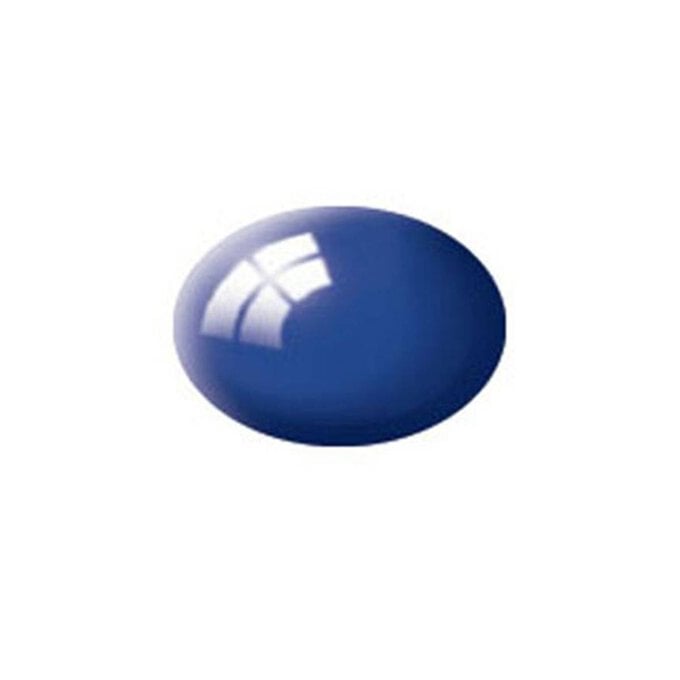 Revell Ultramarine Blue Gloss Aqua Colour Acrylic Paint 18ml (151) image number 1