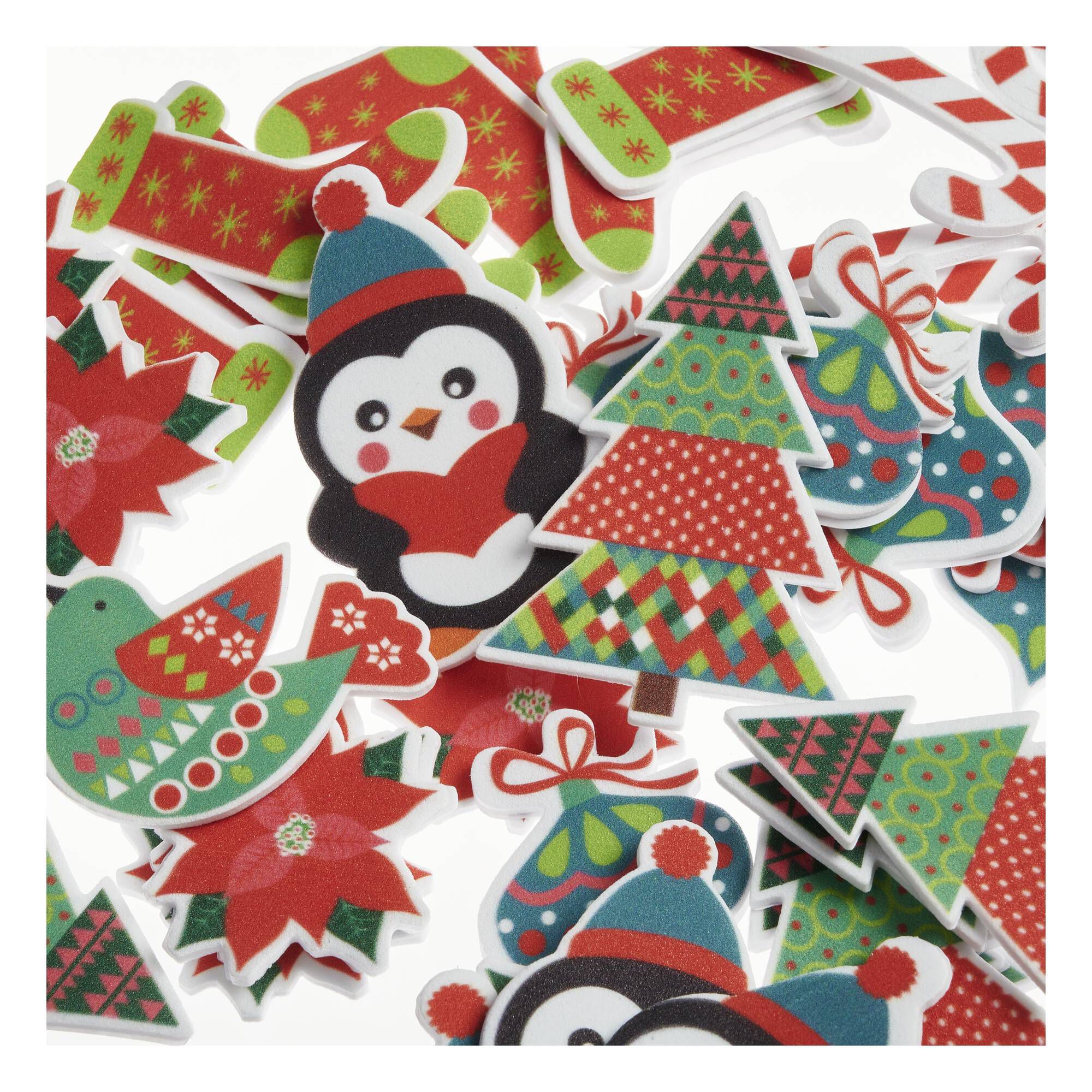 Christmas Motif Foam Stickers Hobbycraft
