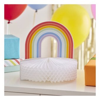 Create & Celebrate Rainbow Honeycomb Decoration