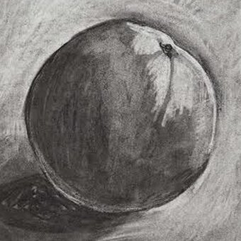 How to Draw an Orange on a Table