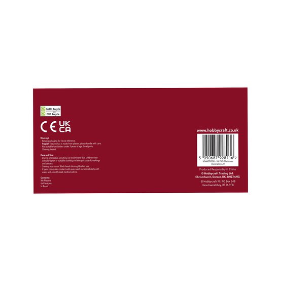 Paint Your Own Christmas Decorations Kit 10 Pack image number 4