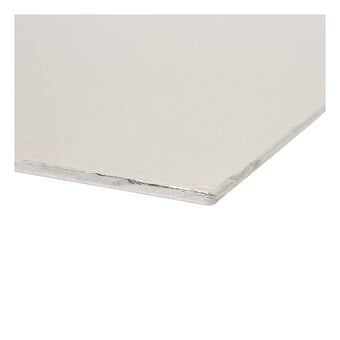 Silver Square Double Thick Card Cake Board 12 Inches