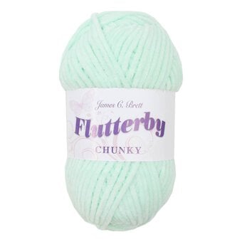 James C Brett Mint Flutterby Chunky Yarn 100 g