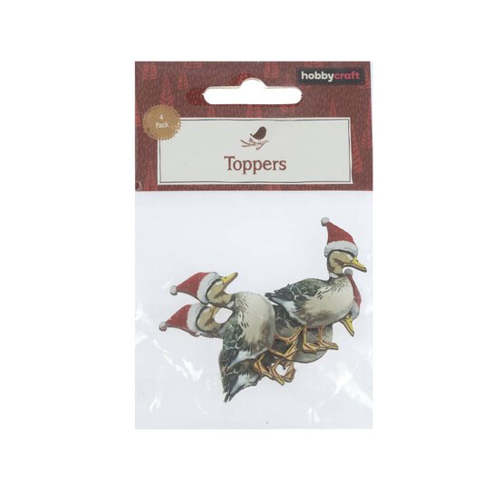 Duck Wooden Toppers 4 Pack image number 5