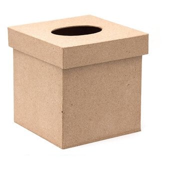 Mache Square Tissue Box 12cm