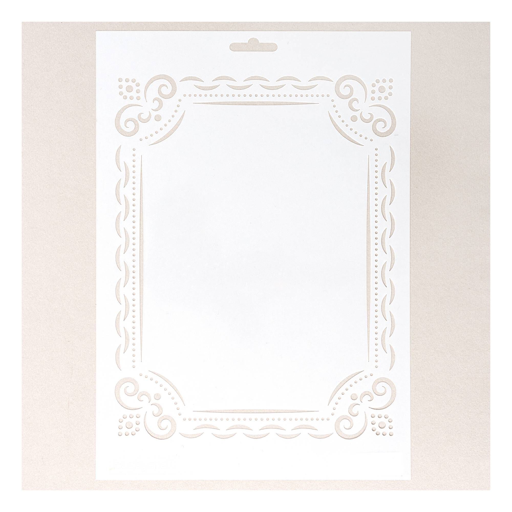 Swirly Frame Stencil 21cm x 29cm Hobbycraft