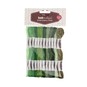 Green Embroidery Floss 8m 12 Pack image number 3