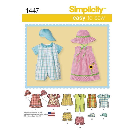 Simplicity Babies' Separates Sewing Pattern 1447 image number 1