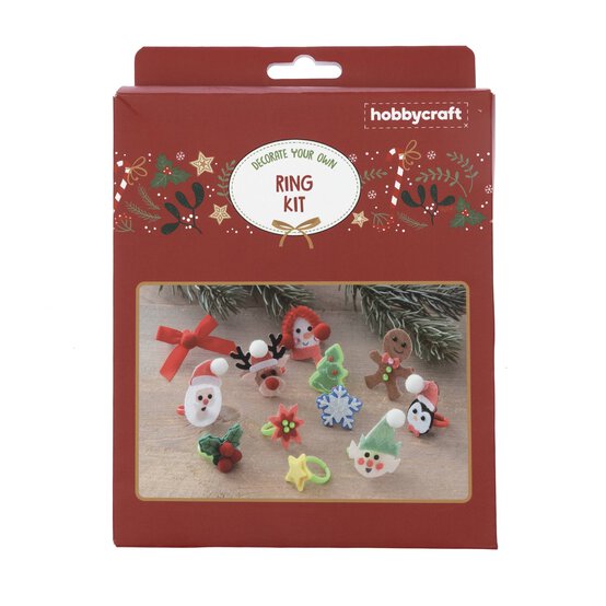 Decorate Your Own Christmas Ring Kit 12 Pack image number 3